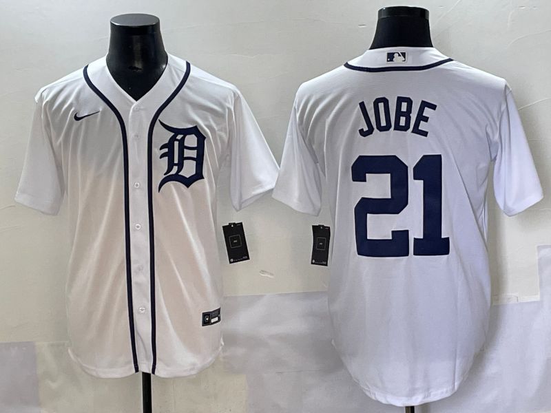 Men 2025 Detroit Tigers 21 Jobe White Game Nike MLB Jersey style 1